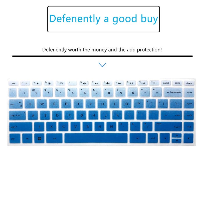 MUBUY-GOL Keyboard Cover for HP Laptop 14-dk 14-dq/cd 14-dk0002dx 14-dk1003dx 14-dk0736ms 14-dk1022wm 14-dk0028wm 14-dk1025wm 14-dk1035wm dk1032wm 14-dk0053od 14-dk1013dx 14-dk0095nr dk1097nr dk1031dx dk0032dx - Image 3